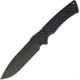 Spartan Blades Damysus Fixed Blade Knife, 5.5 black powder coated 1095 Cro-Van carbon steel, Black canvas micarta handle, SBSL003BKBK
