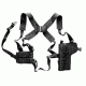 Specter Gear Shoulder Holster w/ Double Mag Pouch, M9 / Beretta 92F - Black, 418-LH-BLK 