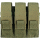 Specter Gear Triple Universal Pistol Magazine Pouch for 2 &amp; 2.25in Duty Belts - OD Green