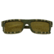 Spectrum Sunglasses Garcia S120GD Sunglasses, Green Zebra Frame, Gold Lens SSGS120GD