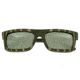 Spectrum Sunglasses Garcia S120SR Sunglasses, Green Zebra Frame, Silver Lens SSGS120SR