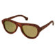 Spectrum Keaulana Wood Sunglasses, Cherry Frame, Gold Lens, Cherry/Gold, One Size, SSGS112GD