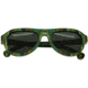 Spectrum Sunglasses Lopez S111bk Sunglasses, Green Stripe FRAME, Black Lens SSGS111BK