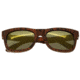 Spectrum Peralta Wood Sunglasses, Orange Frame, Gold Lens, Orange/Gold, One Size, SSGS103GD