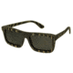 Spectrum Ward Wood Sunglasses, Black Stripe Frame, Black Lens, Black Stripe/Black, One Size, SSGS117BK