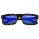 Spectrum Sunglasses Ward S117bl Sunglasses, Black Stripe Frame, Blue Lens SSGS117BL