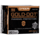 Speer Gold Dot Handgun Personal Protection 9mm Luger +P 124 Grain Gold Dot Hollow Point Cavity Brass Cased Pistol Ammo, 50 Rounds, 53617GD