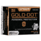 Speer Gold Dot Pistol Ammo, 9 mm Luger, Gold Dot Hollow Point, 124 grain, 20 Rounds, 23618GD