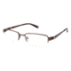 Sperry Top-Sider STONINGTON Single Vision Prescription Eyeglasses - Frame Matte Chocolate Brown, Size 53/18mm SPSTONINGTON01