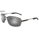 Spiderwire Waylay Sunglasses, Titanium Silver Frame, Silver Mirror (Grey Base) Lens 1362715