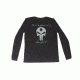 Spikes Tactical Mens - T-Shirt - Long Sleeve - Shooting Punisher, Vintage Black, 2XL SGT2010-2X