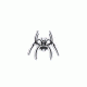 Spikes Tactical Patch -Spider Cutout -/ Grey Background, Black/Grey SGP0011