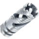 Infinite Product Solutions Gen 1 Spiral Phantom Flash Hider, M15 x 1, Natural Stainless Steel, 15RH-PHNTM-SS-CW