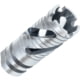 Infinite Product Solutions Gen 1 Spiral Phantom Flash Hider, 7.62x39mm, M14 x 1 LH, Natural Stainless Steel, 14LH-PHNTM-SS-CW