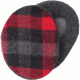 Sprigs Earbags Fleece Plaid Blk/rd Sm 564300