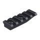Spuhr Picatinny Rail - Height 10 mm/0.40in/Length 55mm/2.16in, Black, 2 Hole, A-0003