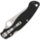 Spyderco Military 2 Folding Knife by Sal Glesser, 4in, CPM S30V, Plain Stonewashed, Drop Point Blade, Black Textured G10 Handle Includes Pocket Clip, C36GP2
