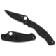 Spyderco Military 2 Folding Knife by Sal Glesser, 4in, Plain Black DLC CPM S30V, Drop Point Blade, Black Textured G10 Handle Includes Pocket Clip, C36GPBK2