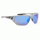 Spy Optic Alpha Sunglasses, Metallic Silver Frame, Grey Blue Spectra Lens 672061556121