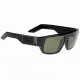Spy Optic Blok Sun-Glasses - Shiny Black - Gray-Green Lenses 670923062133
