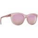 Spy Optic Boundless Women's Sunglasses, Matte Translucent Rose Frame, Bronze w/ Rose Quartz Spectra Mirror Lens, Medium/Large, 101596