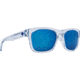 Spy Optic Crossway Sunglasses, Translucent Light Blue Frame, Gray w/ Navy Spectra Mirror Lens, Medium/Large, 162954