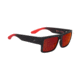 Spy Optic Cyrus Single Vision Prescription Sunglasses, Soft Matte Black/Red Fade Frame, 673180803673SV