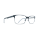 Spy Optic Dax Single Vision Prescription Eyeglasses, Matte Black/Black Gray Frame, 573496608000SV