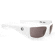 Spy Optic Dirk Single Vision Prescription Sunglasses, Matte White Frame, Gray Lens-672052396129SV