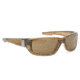 Spy Optic Dirty Mo Sunglasses, Shiny Brown Striped Tortoise Frame, Bronze Polarized Lenses 670937316074