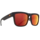 Spy Optic Discord Sunglasses, Matte Black Frame, Happy Gray Green w/ Orange Mirror Lens, Medium/Large, 163213