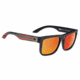 Spy Optic Discord Sunglasses, Matte Black Frame, Happy Gre Green w/ Red Spectra Lens 183119374365