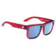 Spy Optic Discord Sunglasses, Trans Red Frame, Happy Bronze w/ Light Blue Spectra 673119114362