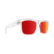 Spy Optic Discord Sunglasses, Clear Frame, Happy Gray/Green w/ Red Spectra Lens, 673119183365