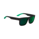 Spy Optic Discord Sunglasses, Soft Matte Black/Green Fade Frame, Happy Gray/Green w/Green Flash Lens, 673119843695
