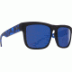 Spy Optic Discord Sunglasses, Soft Matte Black/Navy Tort Frame, Happy Gray Green Lens, 673119845503