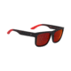 Spy Optic Discord Sunglasses, Soft Matte Black/Red Fade Frame, Happy Gray/Green w/Red Flash Lens, 673119803673