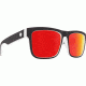 Spy Optic Discord Sunglasses, Whitewall Frame, Happy Gray Green W/Red Spectra Lens, 673119209365
