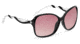 Spy Optic Fiona Sunglasses w/ Black Clear Frame &amp; Merlot Fade Lens