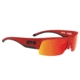 Spy Optic Flyer Sunglasses, Red Frame, Happy Gray Green W/Red Spectra Lens, 673344512863