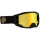 Spy Optic Foundation Motocross Goggles, Bronze Frame, Happy Bronze w/ Gold Spectra Mirror Happy Clear Lens, Medium, 110495