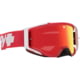 Spy Optic Foundation Plus Matte Motocross Goggles w/ Red Spectra Mirror HD Clear, White, One Size, 110278