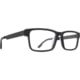 Spy Optic Hale 58 Sunglasses, Black Matte Frame, Clear Lens, Medium, 43707