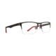 Spy Optic Hawke Single Vision Prescription Eyeglasses, Gunmetal/red Frame, 573474061000SV