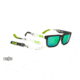 Spy Optic Helm Sunglasses, Spy+Ken Block Livery Frame, Grey w/ Green Spectra Lens 673015906811