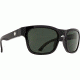 Spy Optic Hunt Sunglasses, Black Frame, Happy Gray Green Lens, 673469038863