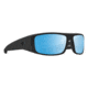 Spy Optic Logan Matte Sunglasses w/ Ice Blue Spectra Mirror, Black, One Size, 120728