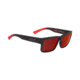 Spy Optic Montana Sunglasses, Soft Matte Black/Red Fade Frame, Happy Gray/Green w/Red Flash Lens, 673407803673