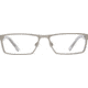 Spy Optic Nelson Progressive Prescription Eyeglasses, Matte Silver/Crystal Frame, 573444627000PR