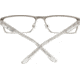 Spy Optic Nelson Progressive Prescription Eyeglasses, Matte Silver/Crystal Frame, 573444627000PR